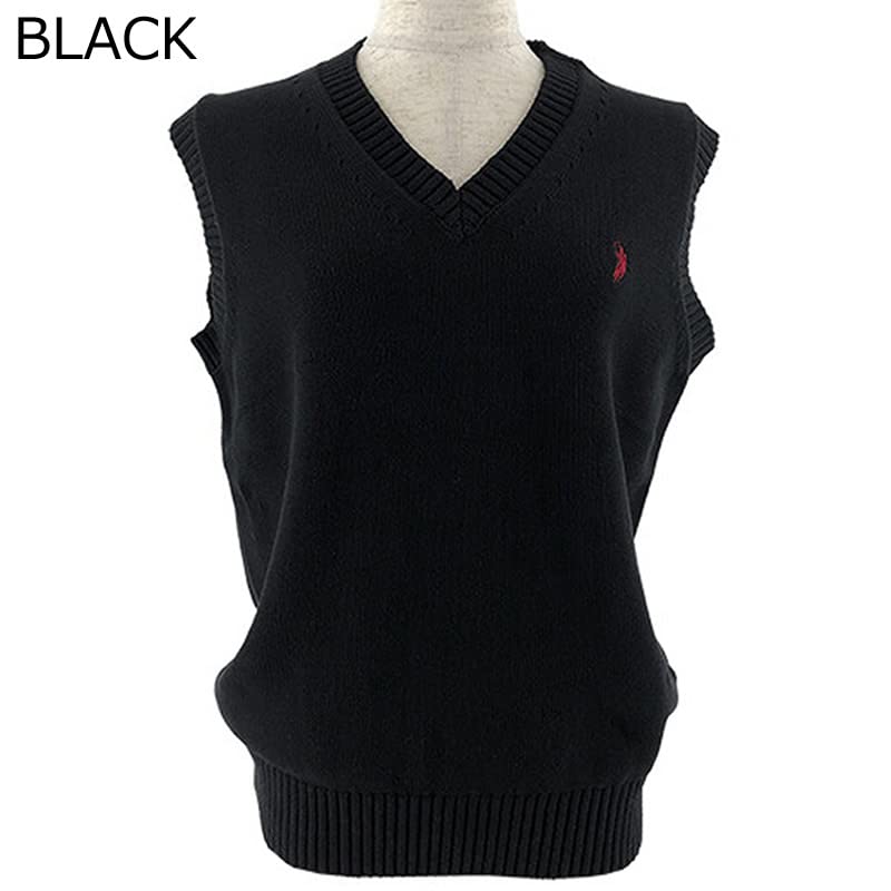 WESTERNPOLOTEXAS Unisex Western Polo Knit Vest with Single Simple Perfect for and Perfect for High School and Junior High School with Available In and