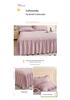 2025 Princess Lace Quilted Bedspread Set: Single Bed, Skirt, & Headboard Cover - Washed Cotton