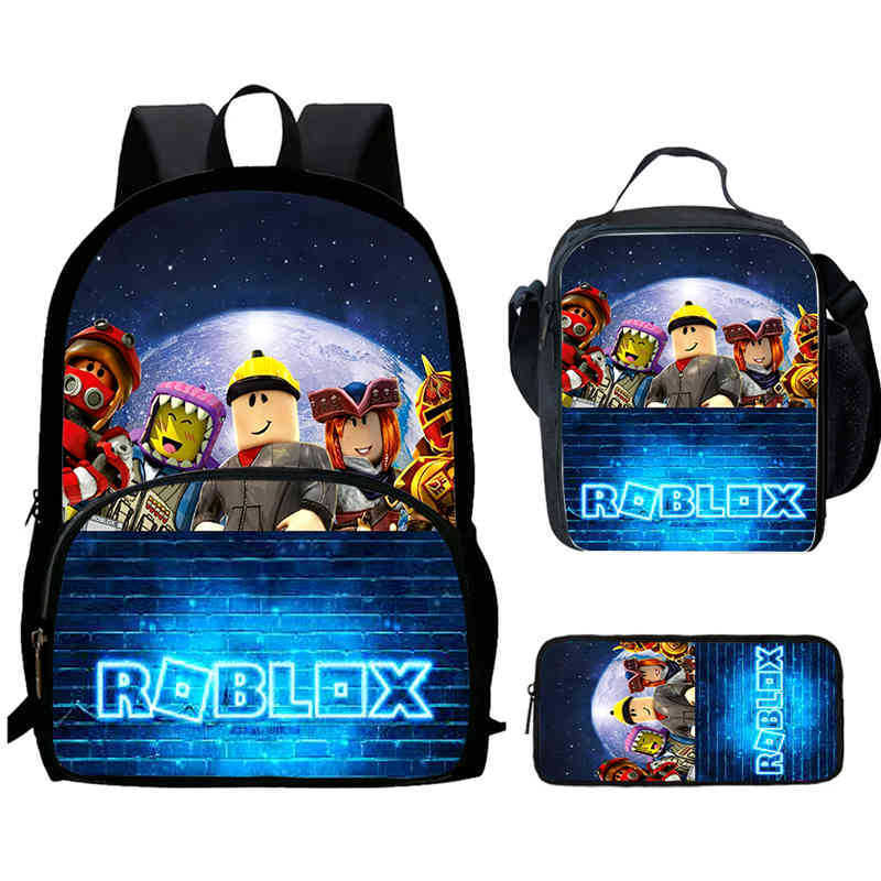 Roblox Printed Backpack, Children'S And Elementary School Bags