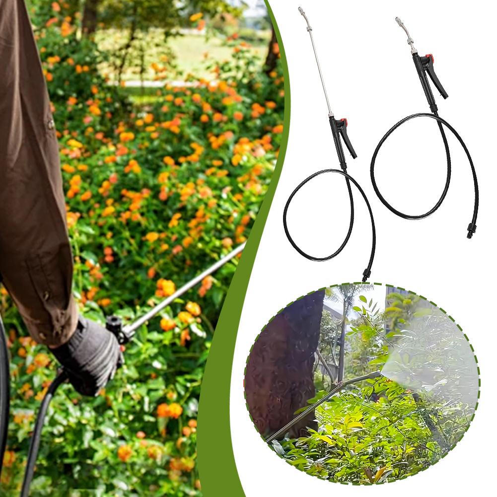 Spray Watering Rod Adjustable Nozzle Stainless Steel Pipe Car Plants Sprayer Gardening Outdoor Tree Washing Watering Hangin W3M2