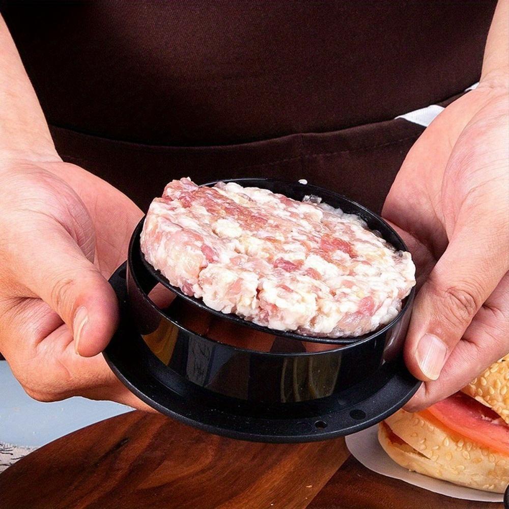 2 Pcs/Set Non-Stick Burger Press Mold with 100 oilpaper,Perfect for BBQ,Beef and Small Burger Presses,Restaurant Kitchen Gadgets