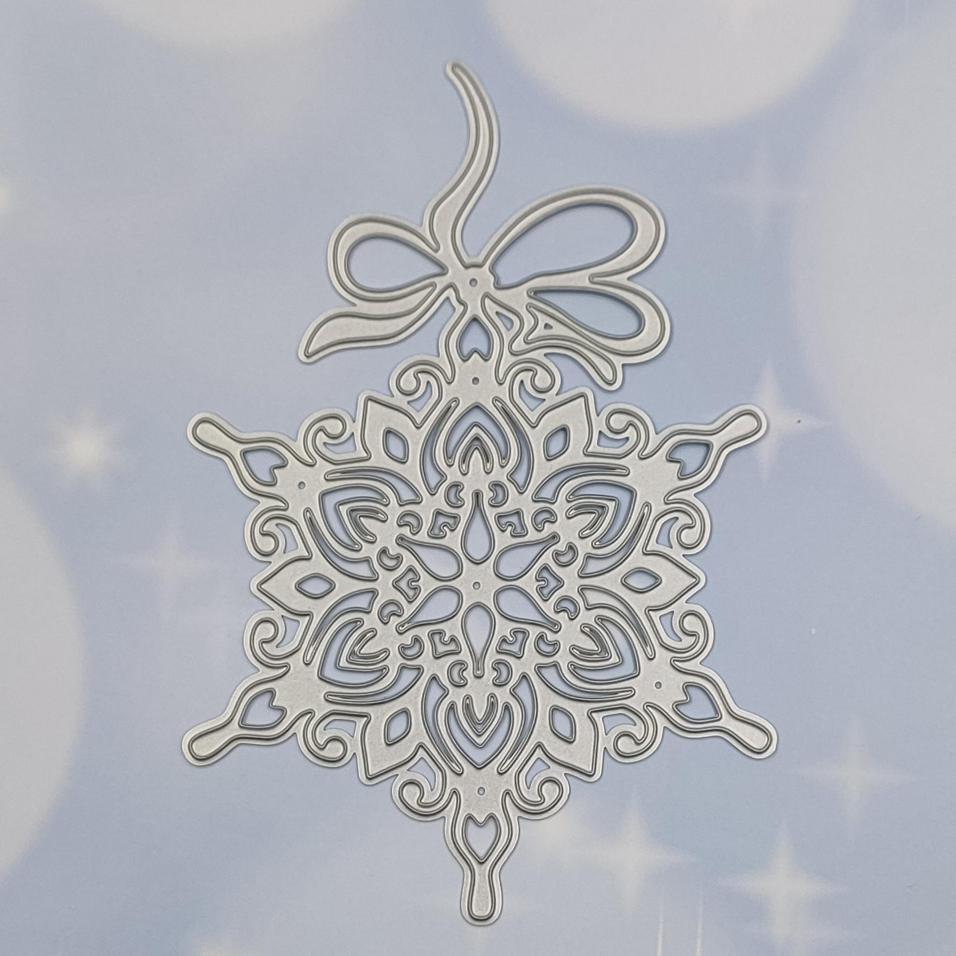 

Різання вмирає сніжинка декоративний металевий вуглецевої сталі тиснення різання Die DIY Скрапбук ручний штамп 8*12cm срібний