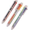 Transparent 6-Color Multi-Function Ballpoint Pen - Student Stationery 0.5mm
