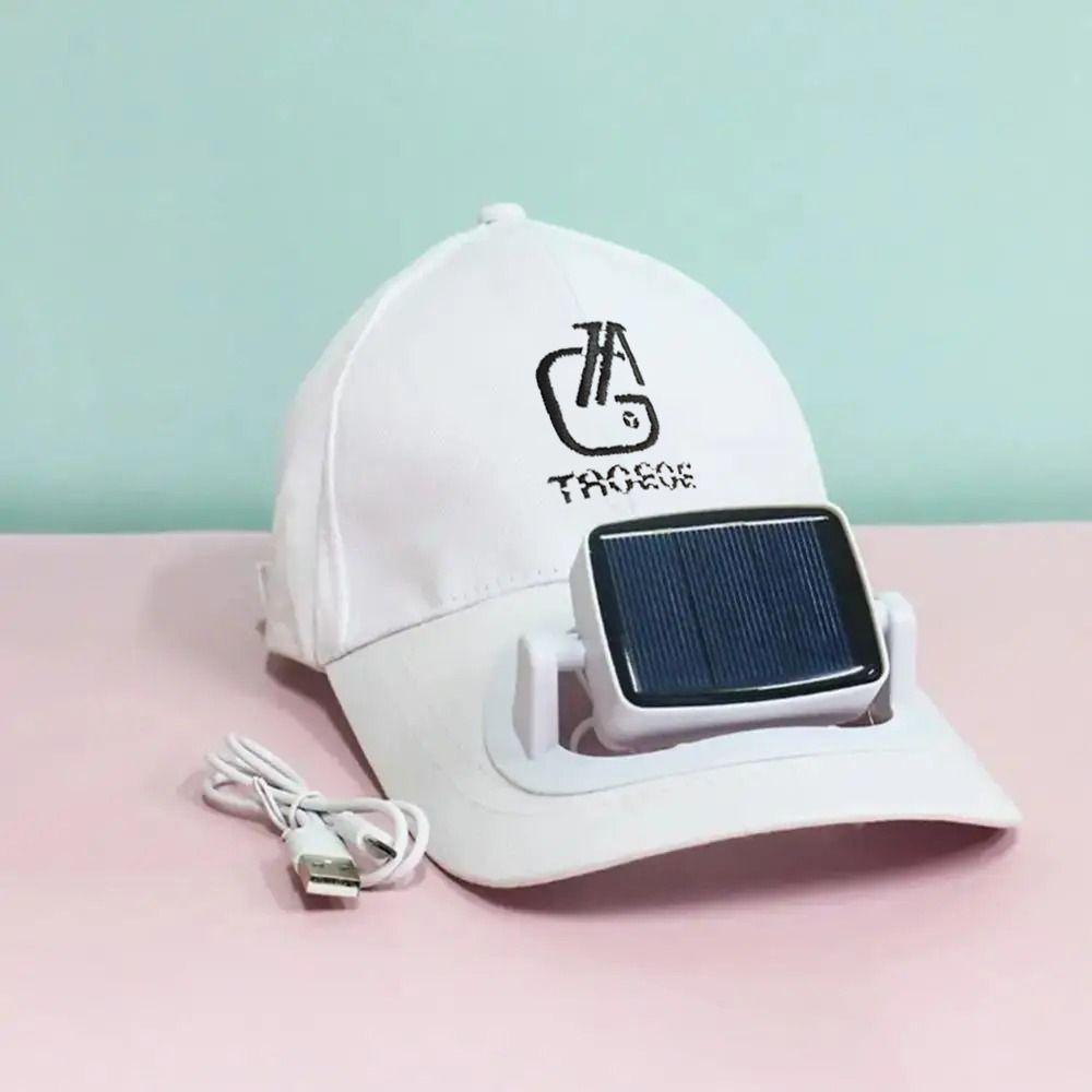 Solar Charging Fan Sunhat USB Charging Detachable Fan Cap Casual Fan Baseball Hat  Outdoor
