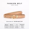Genuine Leather Women's Fashion Belt - Versatile Waistband for Casual or Commuting Styles