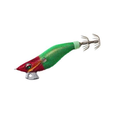 Daiwa Emeraldas Squid Metal Dropper, Egi Type, Size 2.5, Red-Red Green