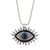 Stunning Long Necklace With Devil Eye Design In Durable Titanium Steel Material For Women