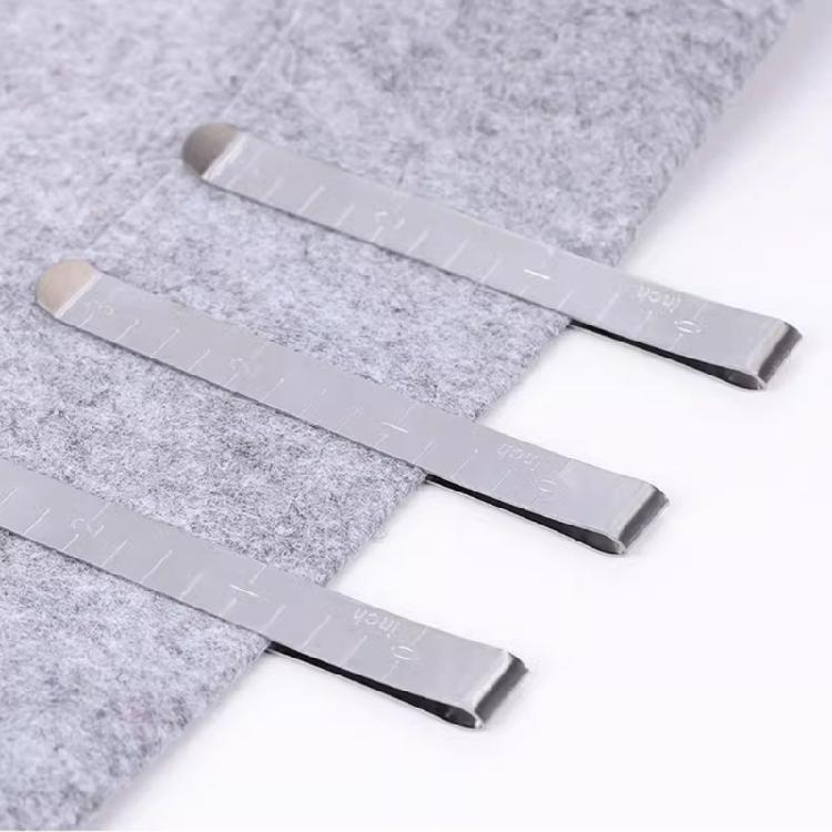 20Pcs Fabric Sewing Clips Metal Hemming Clip with 3Inch Measuring Scale for Hemming Quilting Sewing Craft Project