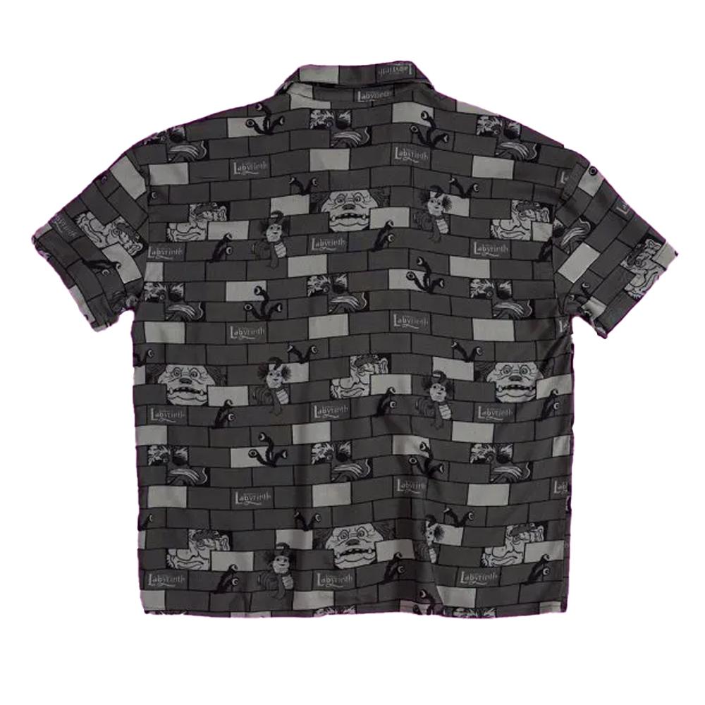 Labyrinth Unisex Adult Character Button-Down Short-Sleeved Shirt