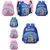 Kid-friendly Animated Backpack In Pink Purple Green And Blue For School Use