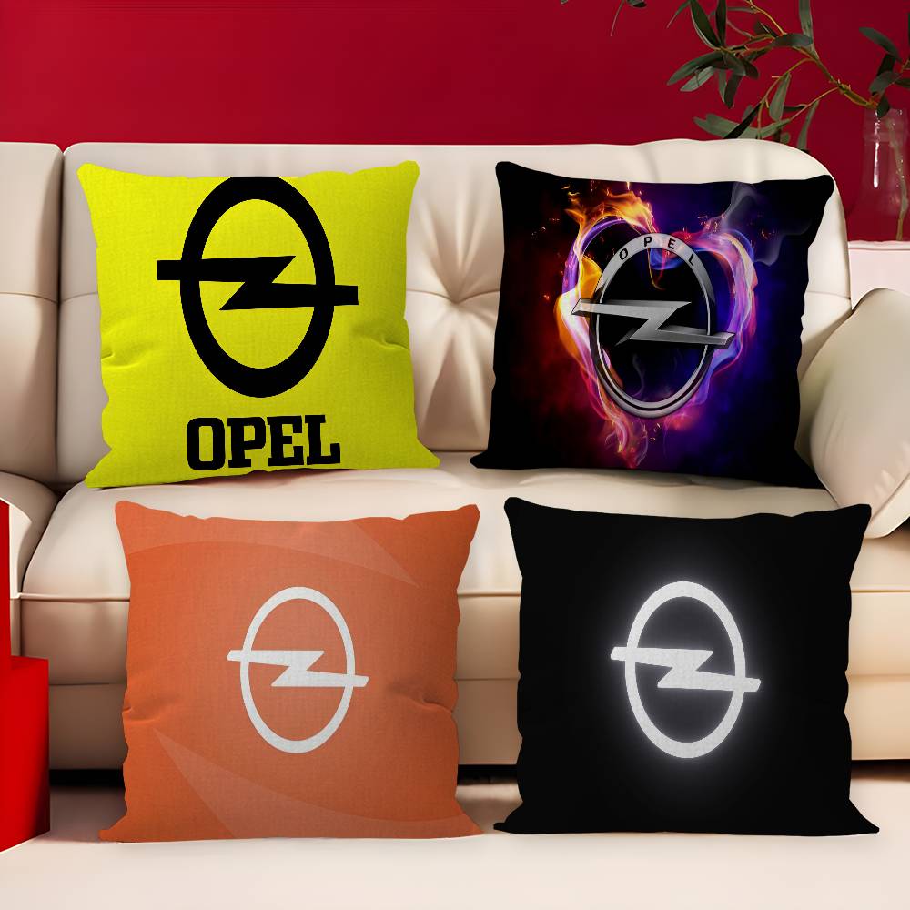 O-Opel Logo Pillow Cover Sofa Cushion Cover Home Room Decoration Children Gift