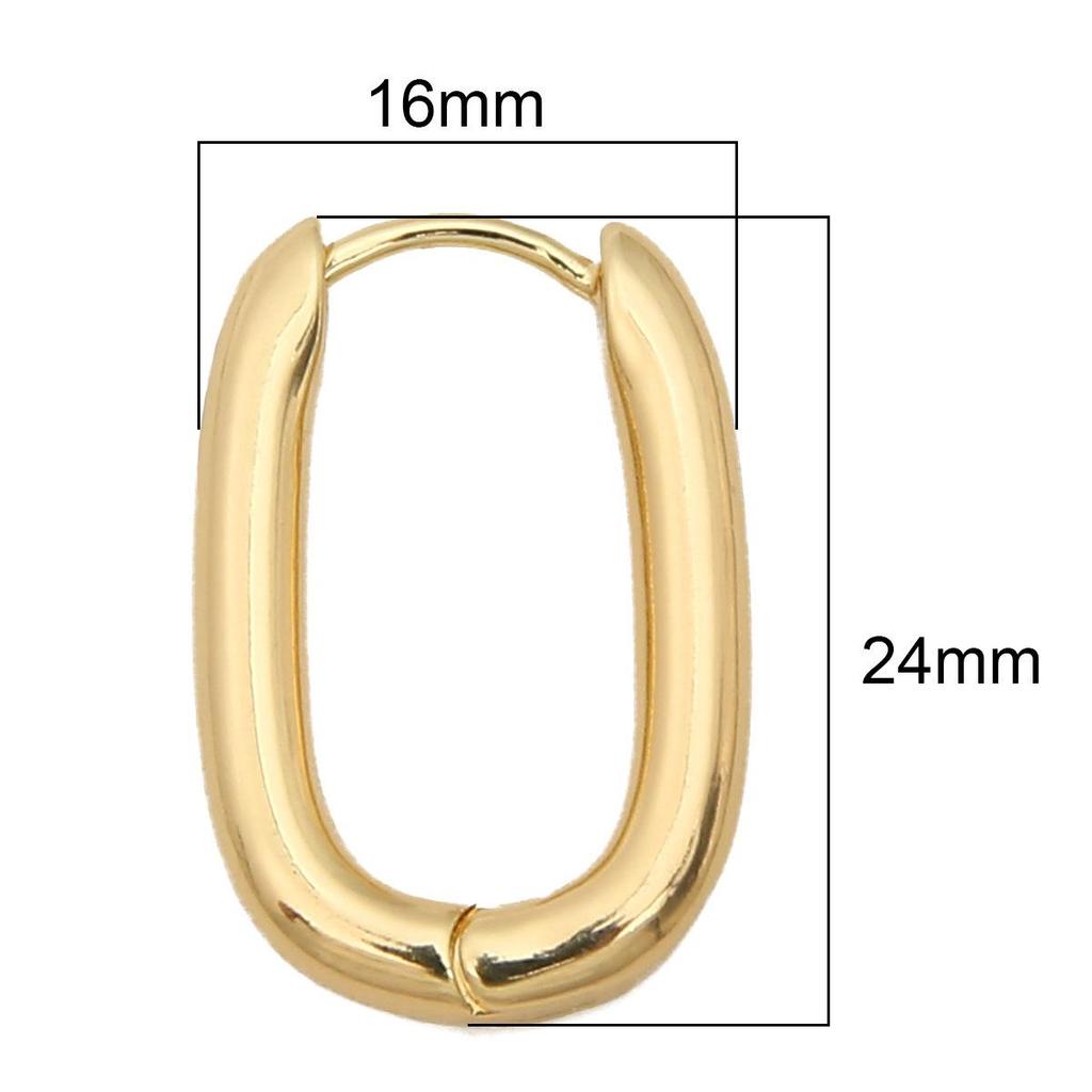 14K/18K Hollow Oval Earring Clasps Handmade French Ear Hooks for DIY Jewelry Accessories E18
