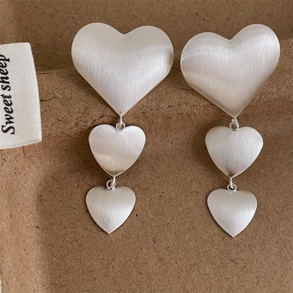 

Women s heart earrings серебряный