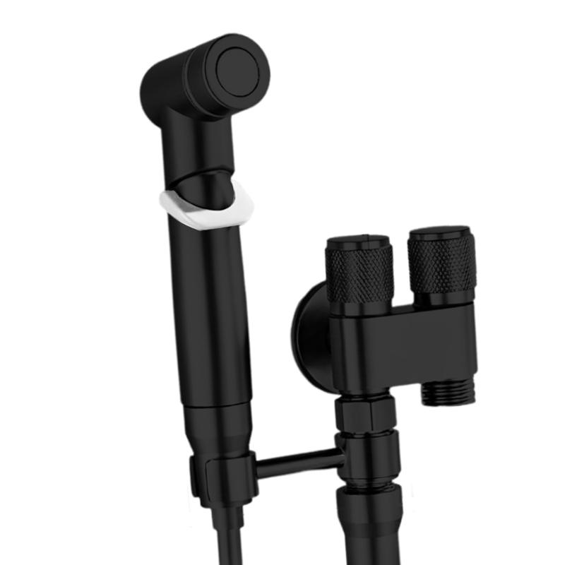 Handbrause Bidet Sprüher Toiletten Bidet Aufsatz mit Doppel Auslassventilen Handbrause Toiletten Bidet Armatur Sprüher Langlebig