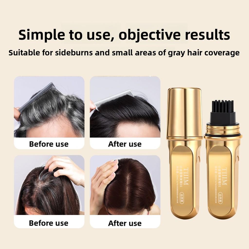 Portable disposable hair dye stick for covering white hair hairline powder multi-functional waterproof non-fading hair care tool no hair damage