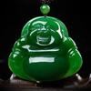 Pendant Buddha Outer Mask Laughing Buddha Yellow Mouth Maitreya Buddha Lake Water Green Buddha Necklace