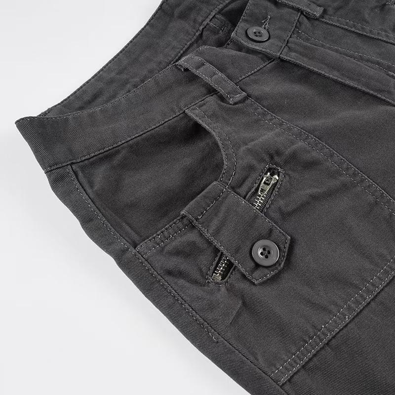 American Style Pocket Design Flare Workwear Jeans