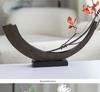 Artistic Vase for Mid-Autumn Festival: Wabi-Sabi Style Decorative Piece for Home or Model Room
