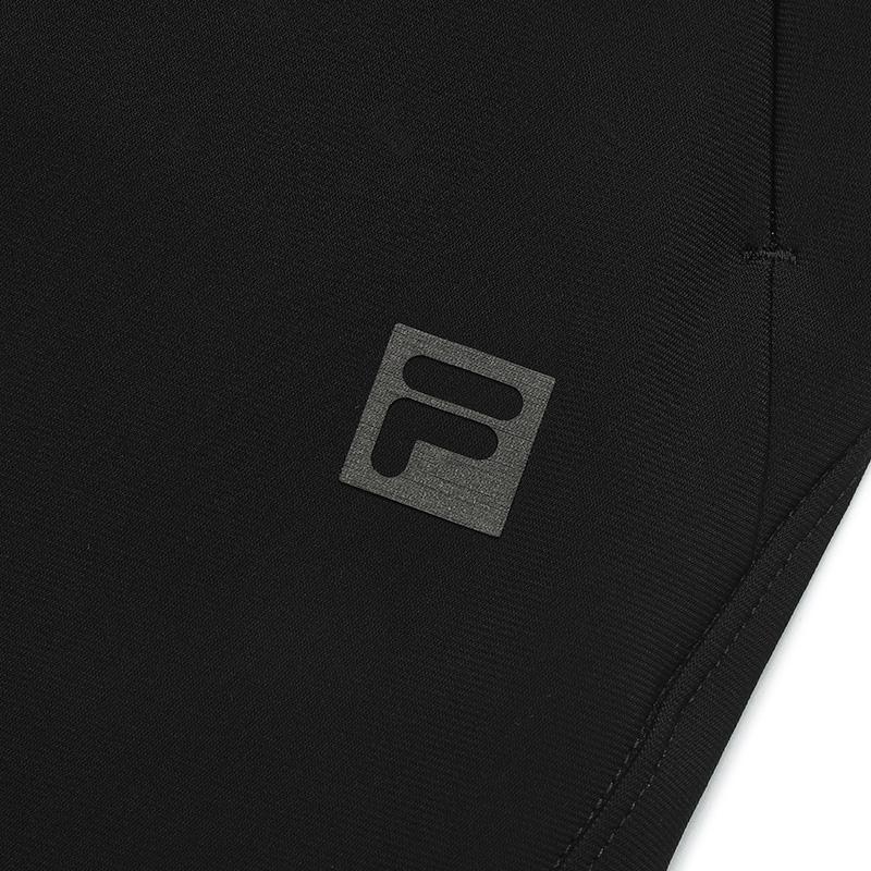 FILA A.P. Series Fashion Versatile Casual Simple Comfortable Knitted Sports Pants Men bottoms Deep-Black A11M521619F-BK