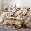 1PC Wild animals Print FlAannel Blanket, High quality Comfortable for All Seasons, Home Decor, Warmth and Comfort