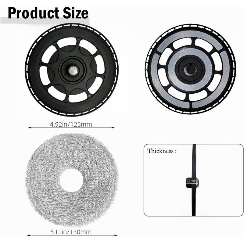 LITE-Robot Vacuum Cleaner Spare Parts Wiping Cloths Qrevo Curv 2 Pro/ Saros Z70
