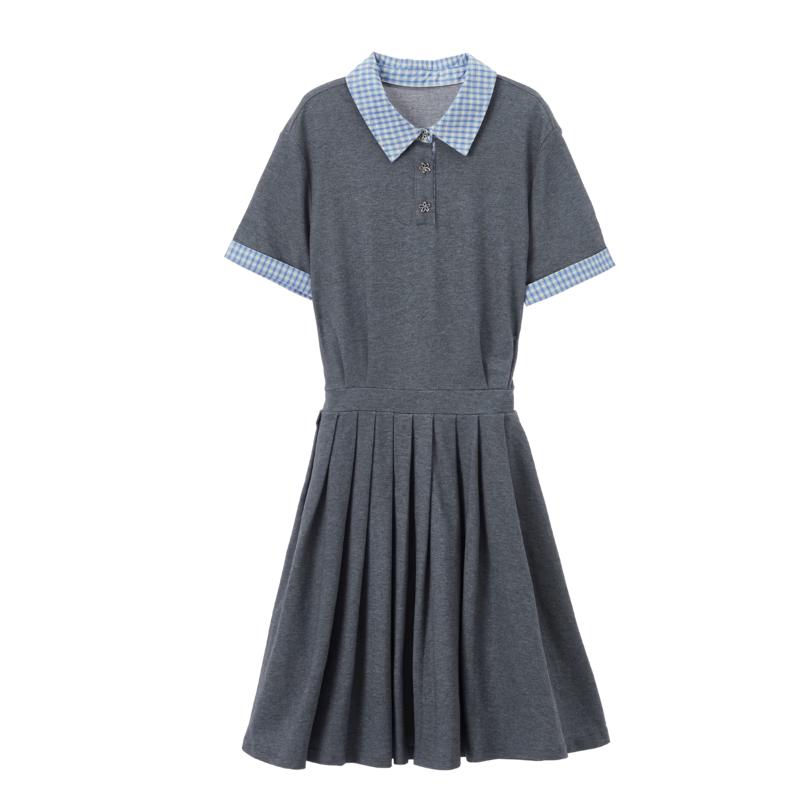 Betu Women s Plaid Color-Block Short-Sleeve Midi Dress S