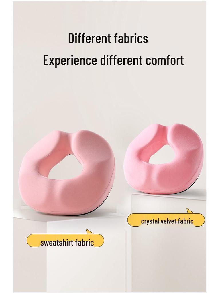 Memory Foam Seat Cushion for Hemorrhoid Relief, Pregnancy, Episiotomy, Coccyx Support, and Long Sitting Sessions