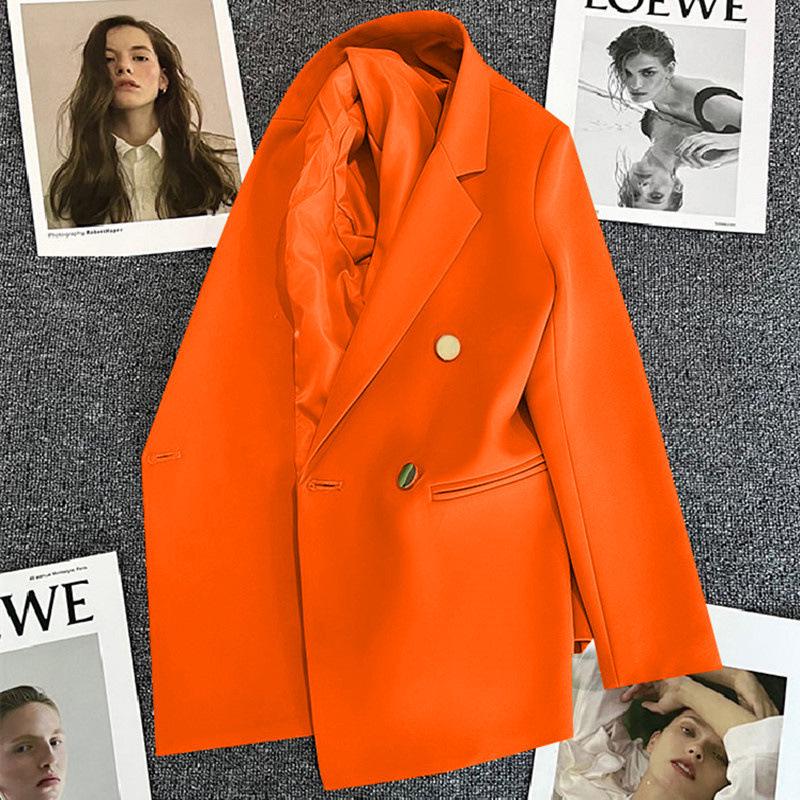 Women's Green Slim Fit Suit Jacket - Trendy Spring 2025 Street Style