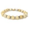 Yellow Calcite Gemstone Stretchable Chakra Bracelet 7.5" Handmade Unisex  Jewelry Gift For Anniversary CSB-40