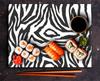 Szklana Płyta Deska Do Krojenia 52X40 Zebra