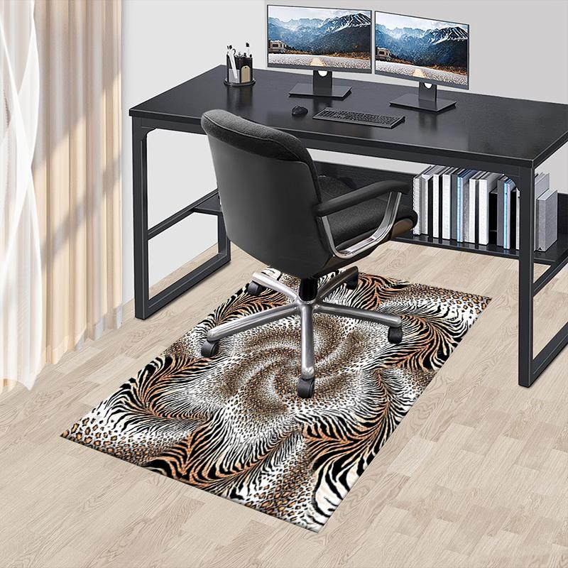 1PC Zebra Print Leopard Print Extra Large Non Slip Floor carpet, Office, family, bedroom Large Area Rug Indoor Rugs, Vibrant Colors
