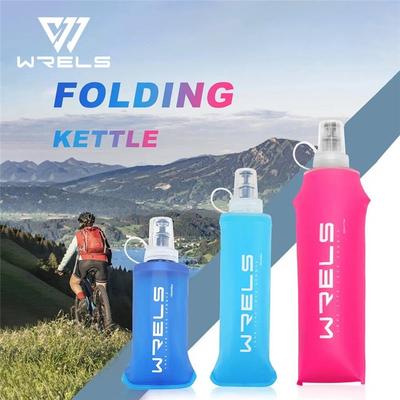1 pezzo 150ml/250ml/500ml Borraccia Pieghevole in Silicone da Esterno, Formato Morso, per Corsa, Campeggio, Escursionismo, Viaggio, Borraccia Pratica