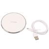 Wireless Charger Fast Wireless Charging Pad QI Round Charging Mat for PHONE for Android Silver