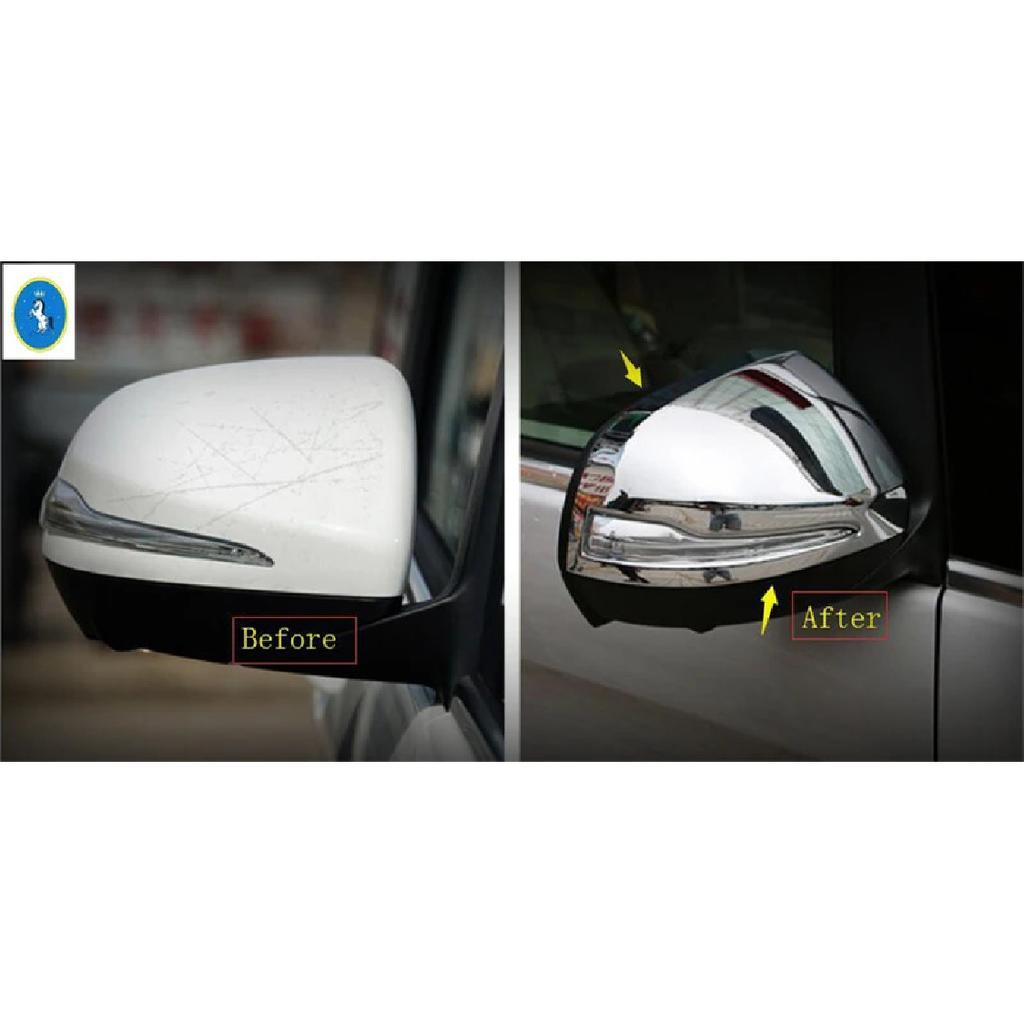 Side Door Rearview Mirror Chrome / Carbon Fiber Exterior Accessories Cover Trim For Mercedes-Benz V Class V260 W447 2014 -