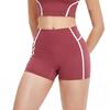 Eur-Am High Waist Butt Lifting Color Block Yoga Shorts