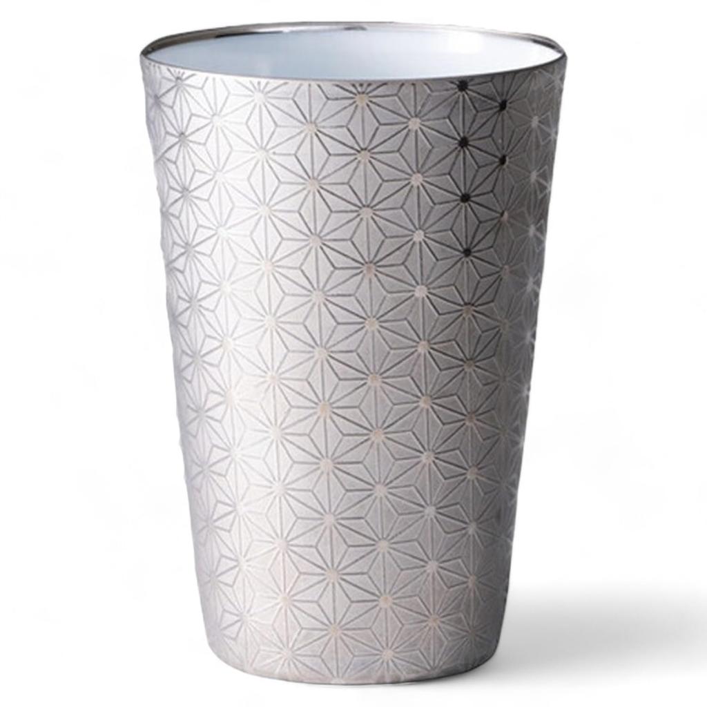 Select Wooden Made In Model 896520 J-kitchens Ultra-thin, Light-transmitting Tumbler, Platinum, Asanoha, Box, 370ml, Japan, No.