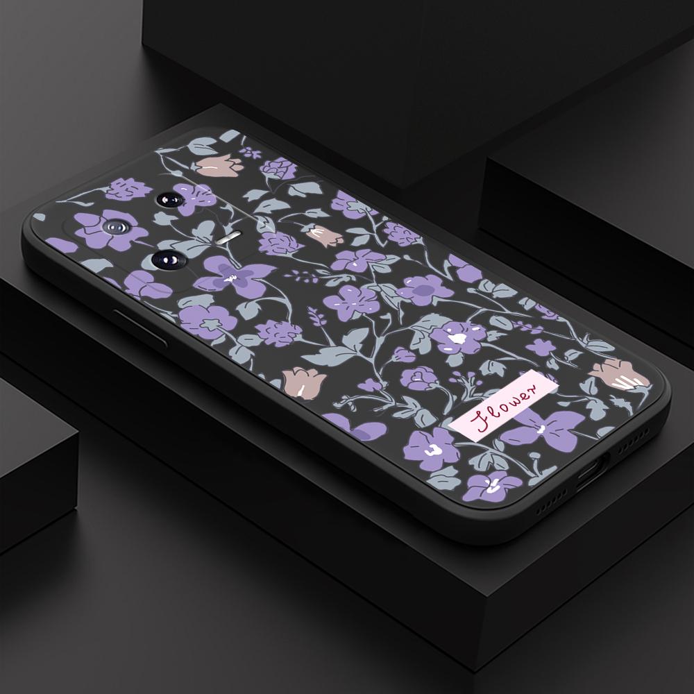 

Чехол для телефона с мультяшным красочным узором, квадратный, жидкий, силикон, TPU, полное покрытие камеры, противоударный защитный чехол для Xiaomi Redmi iPhone Xiaomi Poco X3 чёрный