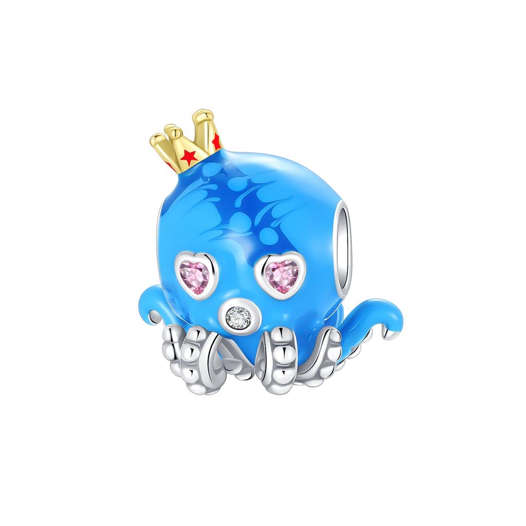 Copper Mermaid Dolphin Carp Octopus Charms Fit Original Bracelet Charm Bead Necklace Diy Female Jewelry High Quality