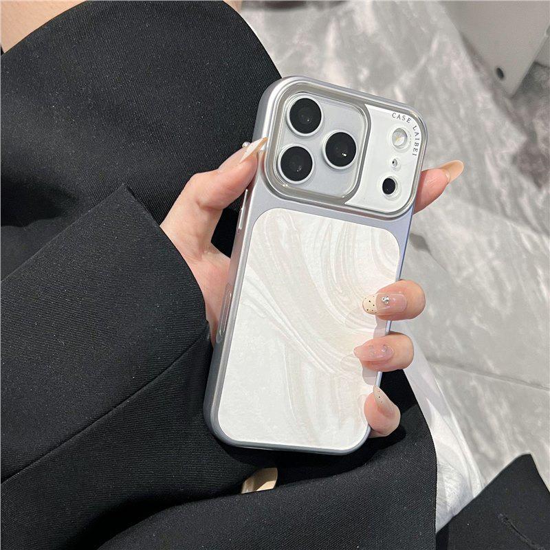 Premium Water Ripple iPhone 17 Pro Max Case with Crystal Lens and Full Coverage Protection