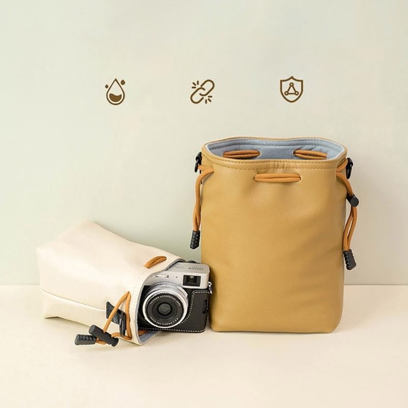 Small Camera Bag Camera Case Drawstring Camera Bag Waterproof Camera Storage Bag Soft Camera Case for Photographers