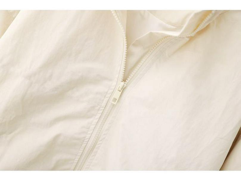 Women's High Collar Spring & Autumn Windbreaker: Lightweight, Solid Color, Short Cardigan - Fashionable Belly-Covering Jacket for 2025.