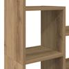 Artisan Oak Bookshelf 72 x 20 x 120.5 cm Engineered Wood