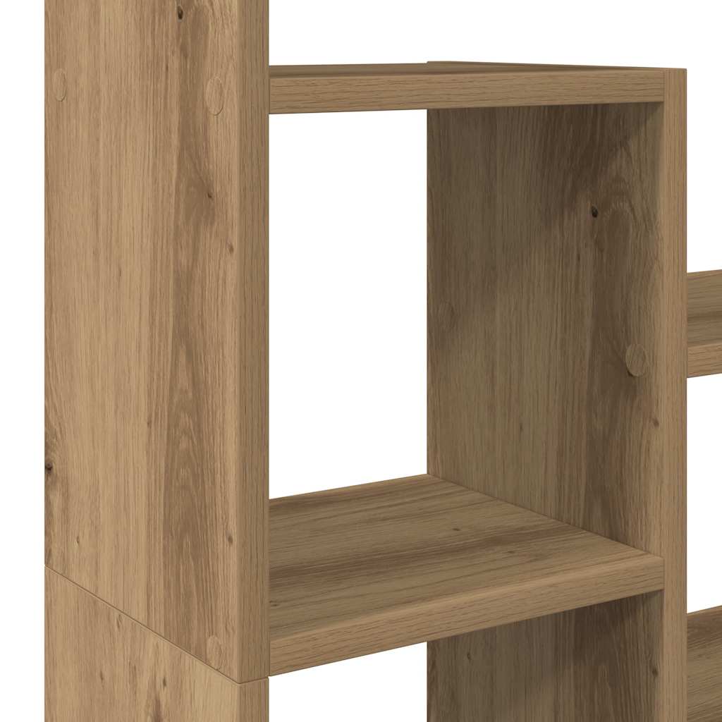 Artisan Oak Bookshelf 72 x 20 x 120.5 cm Engineered Wood