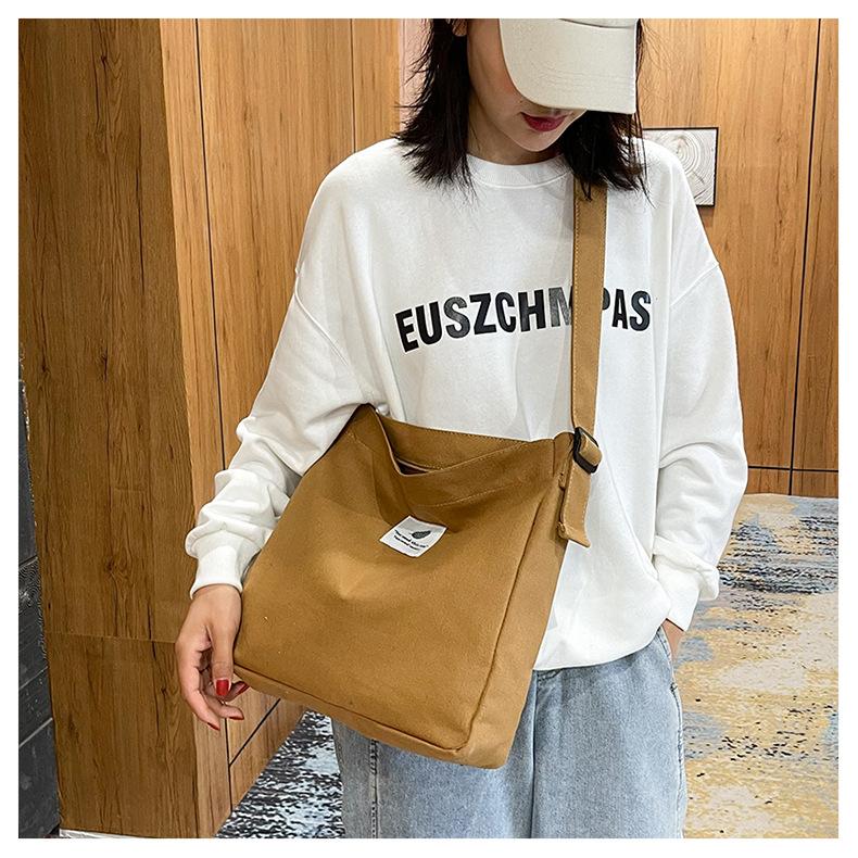 Newest Corduroy Designer Handbag Retro Fashion Canvas One Shoulder Large Capacity Solid Color Casual Messenger Bags For Women