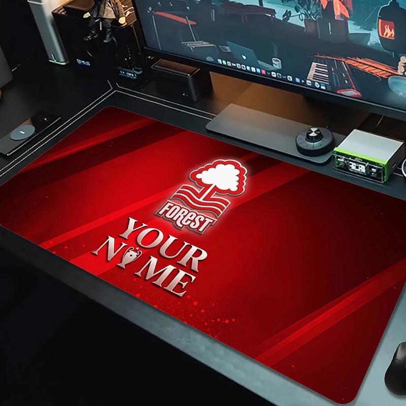 Nottingham Forest FC Print Cushion Non-slip Laptop Tablet Big Mousepad XXL Mat Mini PC Playmat With Lock edge
