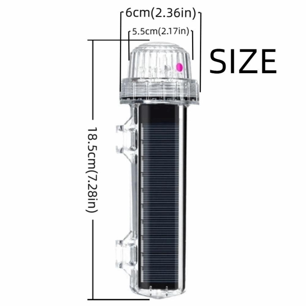 Tricolor Light Solar Ocean Signal Light Waterproof Navigation Signal Light  Yacht Accessories