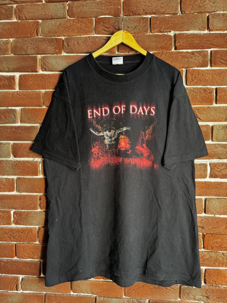 Rare End of Days 90s Vintage Movie Horror Tee Black XL Unisex T-Shirt