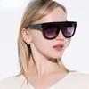 Oversized Frame Black Shades Square Sunglasses Woman Oval  Designer Vintage Fashion Sun Glasses Female Oculos De Sol