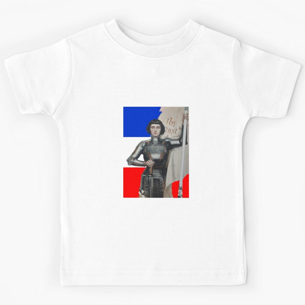 Joan of Arc (Albert Lynch 1903) with French Flag Kids T-Shirt 100