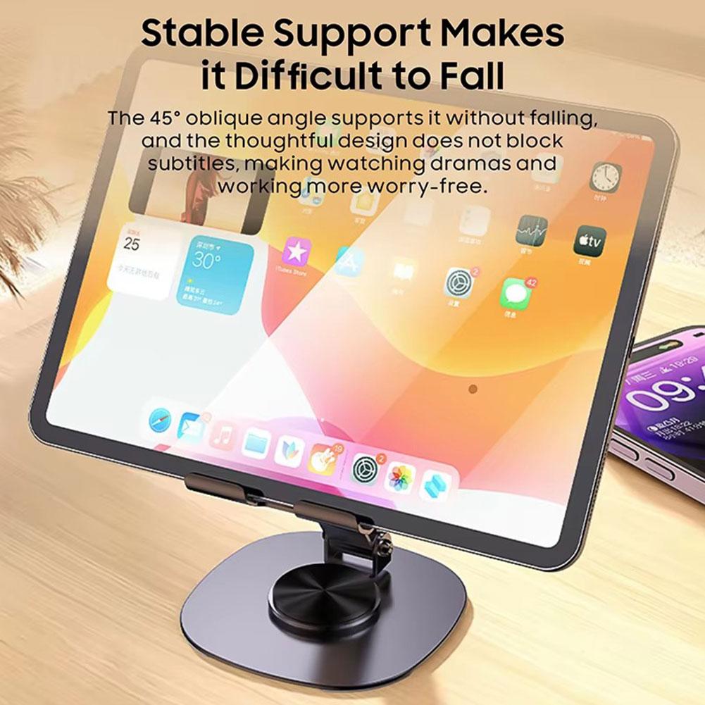 Universal Aluminum Alloy Foldable Rotation Desk Phone Holder Mount Stand For Mobile Phone Holder For Tablet Desktop Stand H7Y7